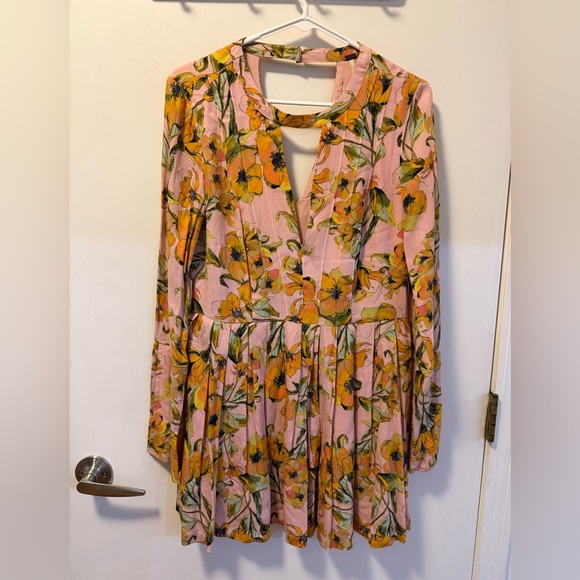 Free People Tegan Printed Dress, Size 6 - Picture 5 of 8
